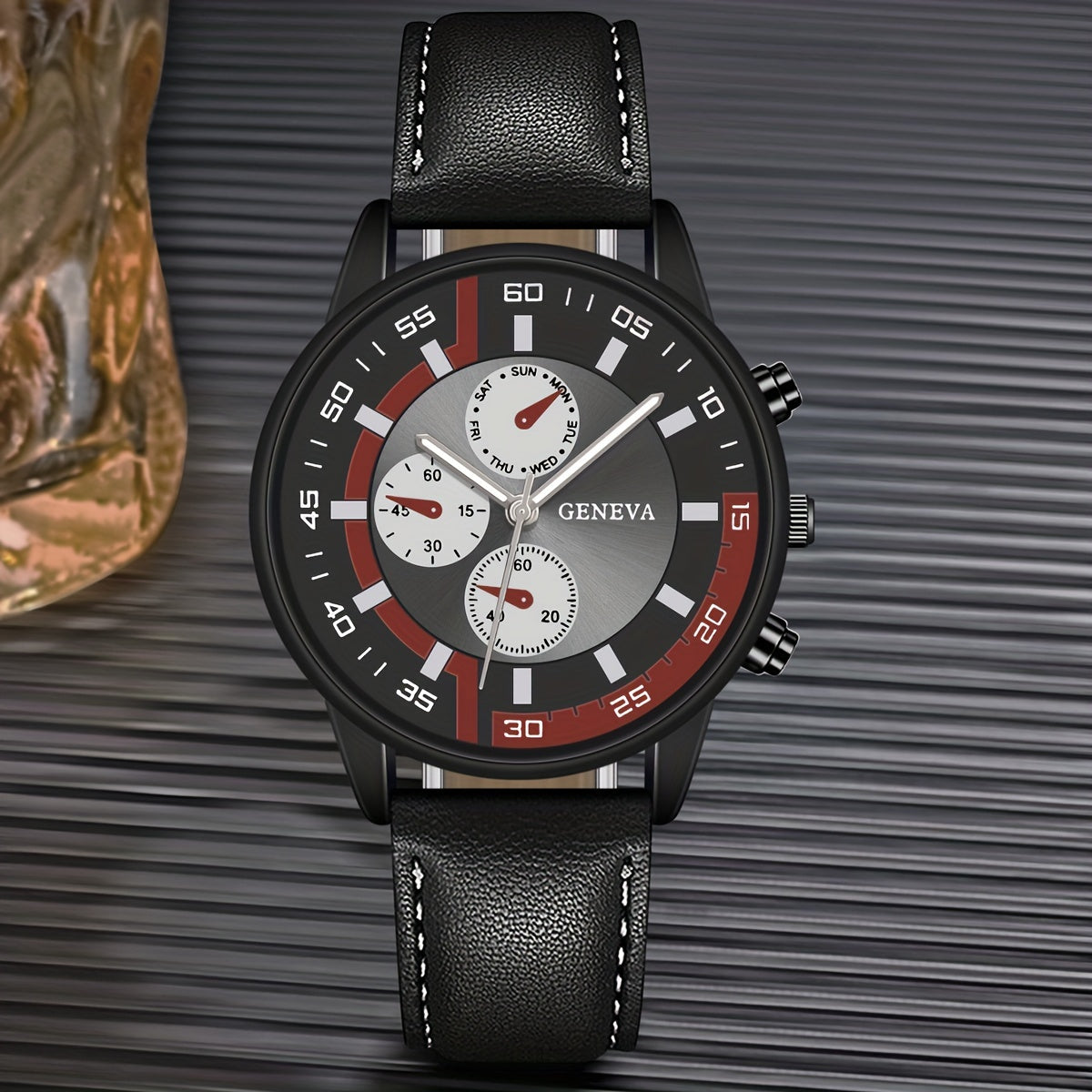 Men's Watch Business Man Wristwatch Leather Watches for Men Quartz Watches Fashion Men Clock Valentine's Day Festival Gift