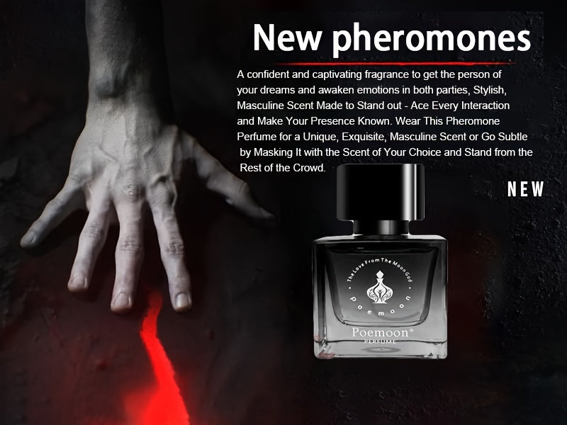 Poemoon Long-Lasting Cupid Cologne Perfume for Men, Lemon, Prickly Ash Fresh and Exciting Feeling, Refreshing Cedar Wood Fragrance, Unleashing Your Masculinity and Attracting Her, Highlighting Male Sports Hormones, Eau De Par