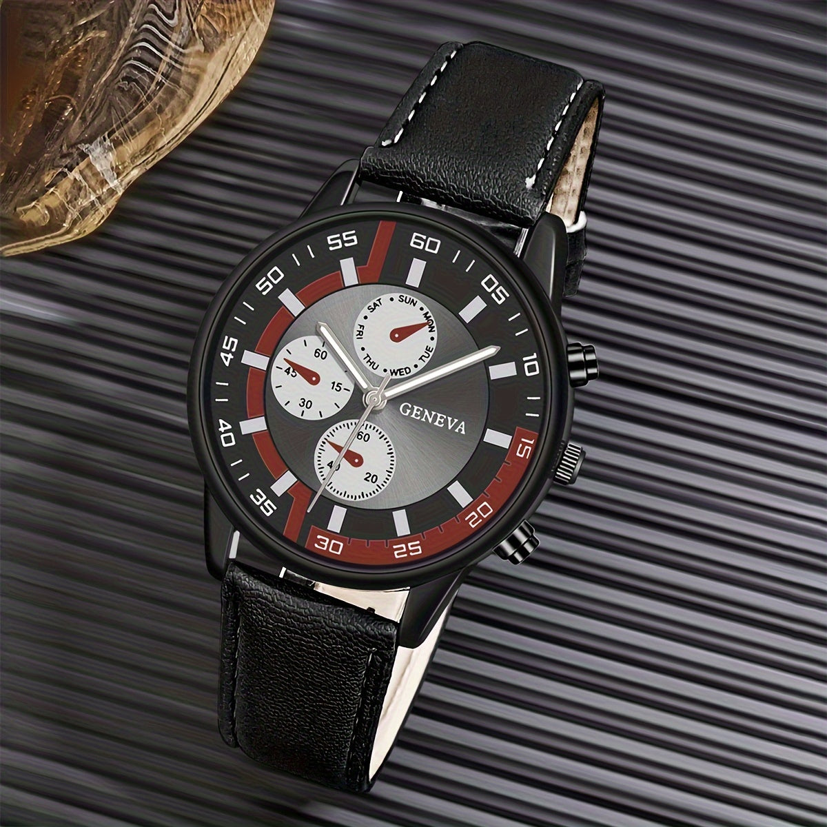 Men's Watch Business Man Wristwatch Leather Watches for Men Quartz Watches Fashion Men Clock Valentine's Day Festival Gift