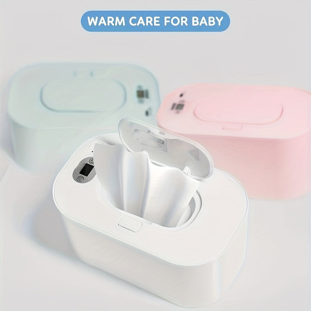 USB Wipe Warmer, Wet Wipes Dispenser, Plain Color Wipe Warmer For Travel Home Car, Large Capacity Wet Wipe Dispenser, Battery Not Included