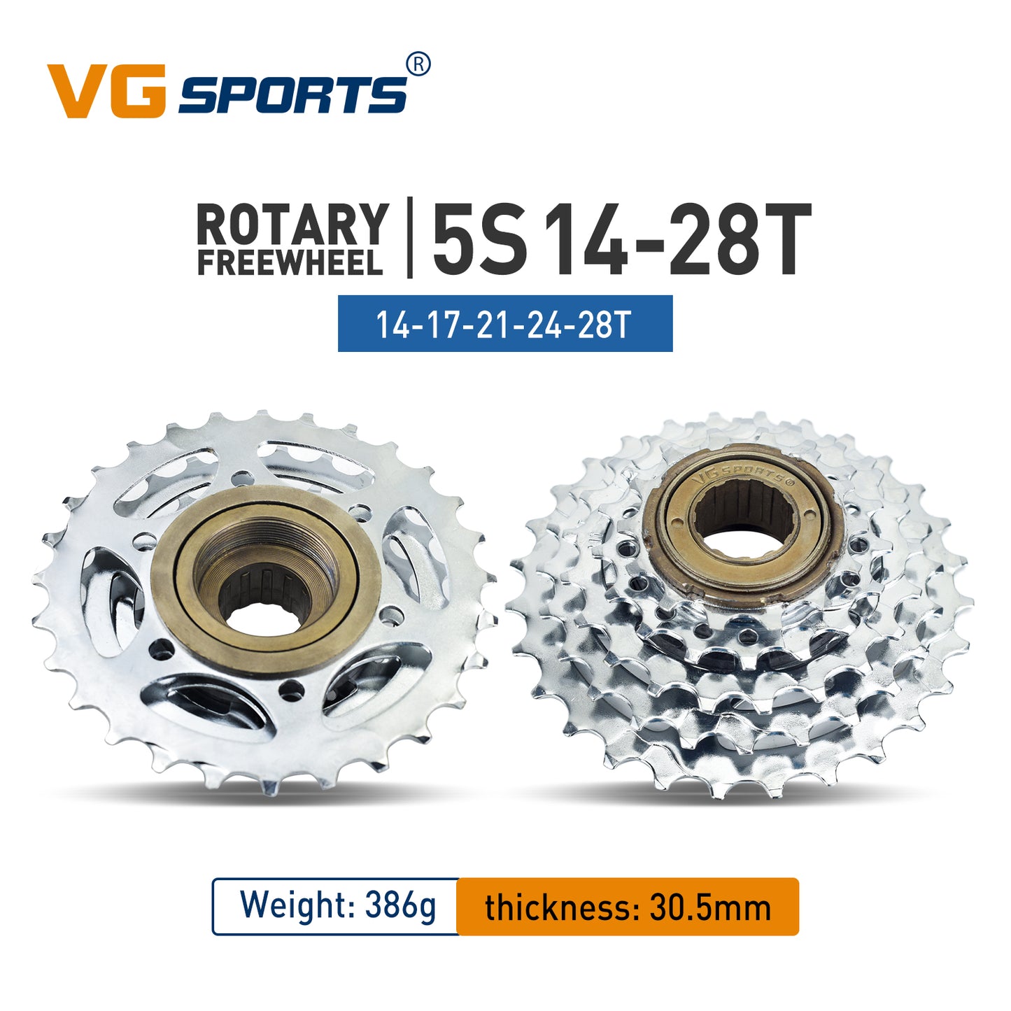 High-Performance Bicycle Freewheel with Smooth Shifting - Compatible with Rotating Bisiklet Hub - Choose from 5 to 11 Speeds and 14-36T Gear Range