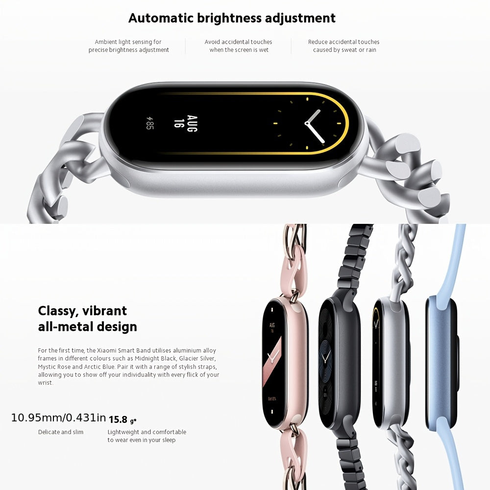 Xiaomi Smart Band 9 1.62inch AMOLED Display, Fitness Tracker, 233 MAh Battery, Up To 21 Days Of Battery Life, BT Wireless 5.4, 150+ SPorts Modes, All-Day Health And Fitness Monitoring, Smart Watch Fashion Watches For Men & Wo