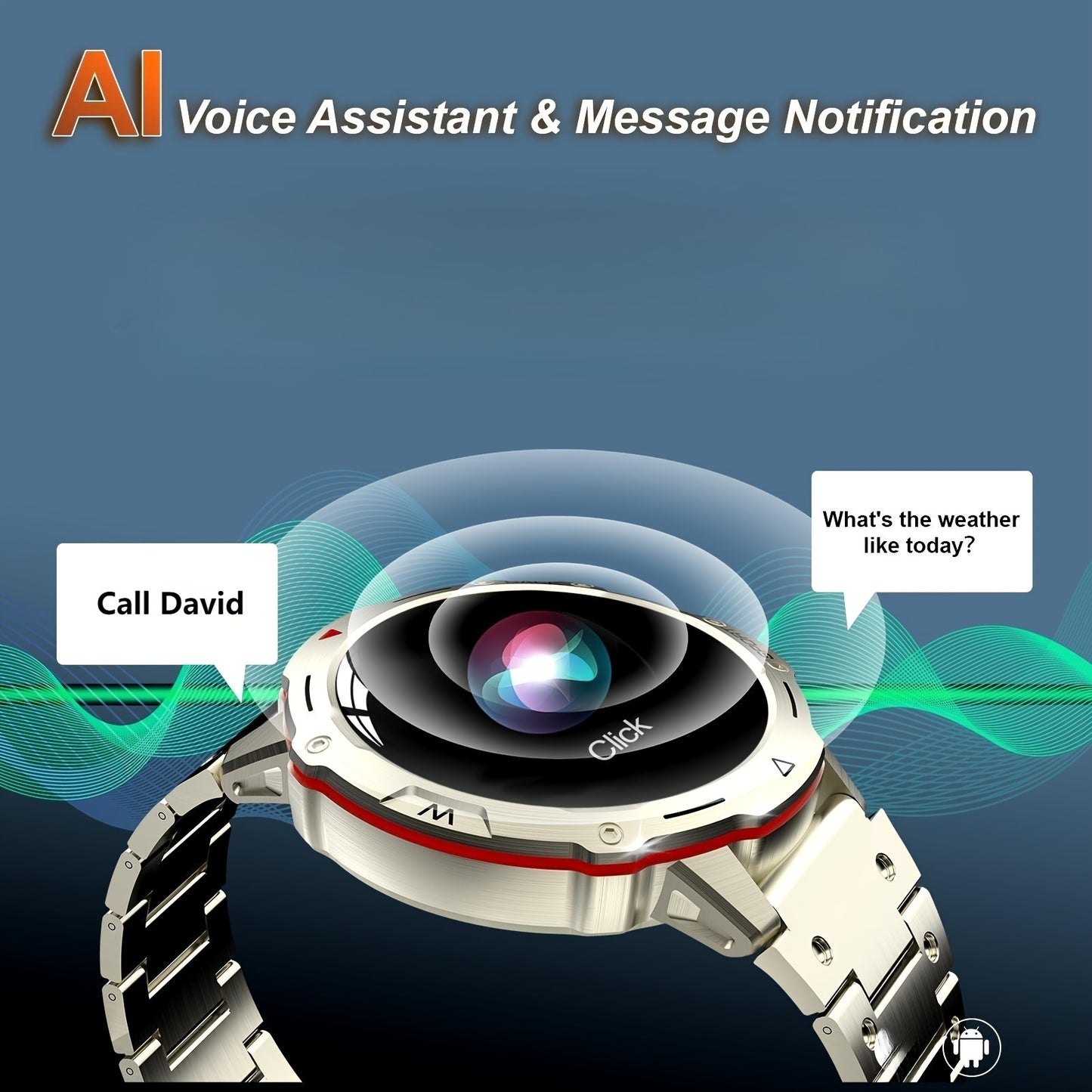 Smart Watches For Men, Military Tactical Style Watch For Make And Answer Call, 1.39'' Fitness Tracker With 100+ Sports Modes, Smart Watch For Android IOS With 24 Hours Health Monitor