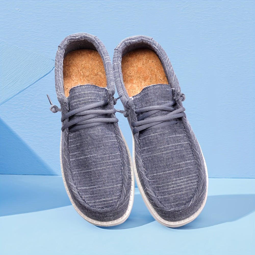 Mens Denim Loafers - Ultra-Breathable, Super Casual Slip-On Shoes for Walking, Comfortable Sneakers for Daily Wear and Outdoor Activities