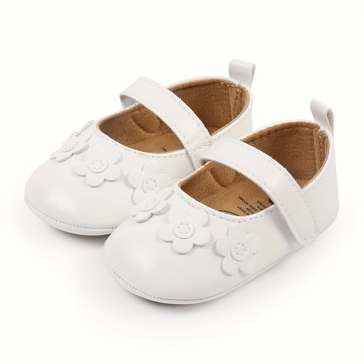 Baby Girls Mary Jane Flats With Bowknot Non Slip Soft Sole Newborn Infant Toddler First Walker Crib Dress Shoes