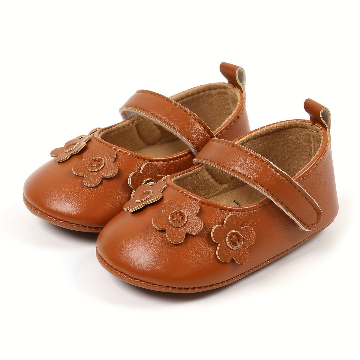Baby Girls Mary Jane Flats With Bowknot Non Slip Soft Sole Newborn Infant Toddler First Walker Crib Dress Shoes