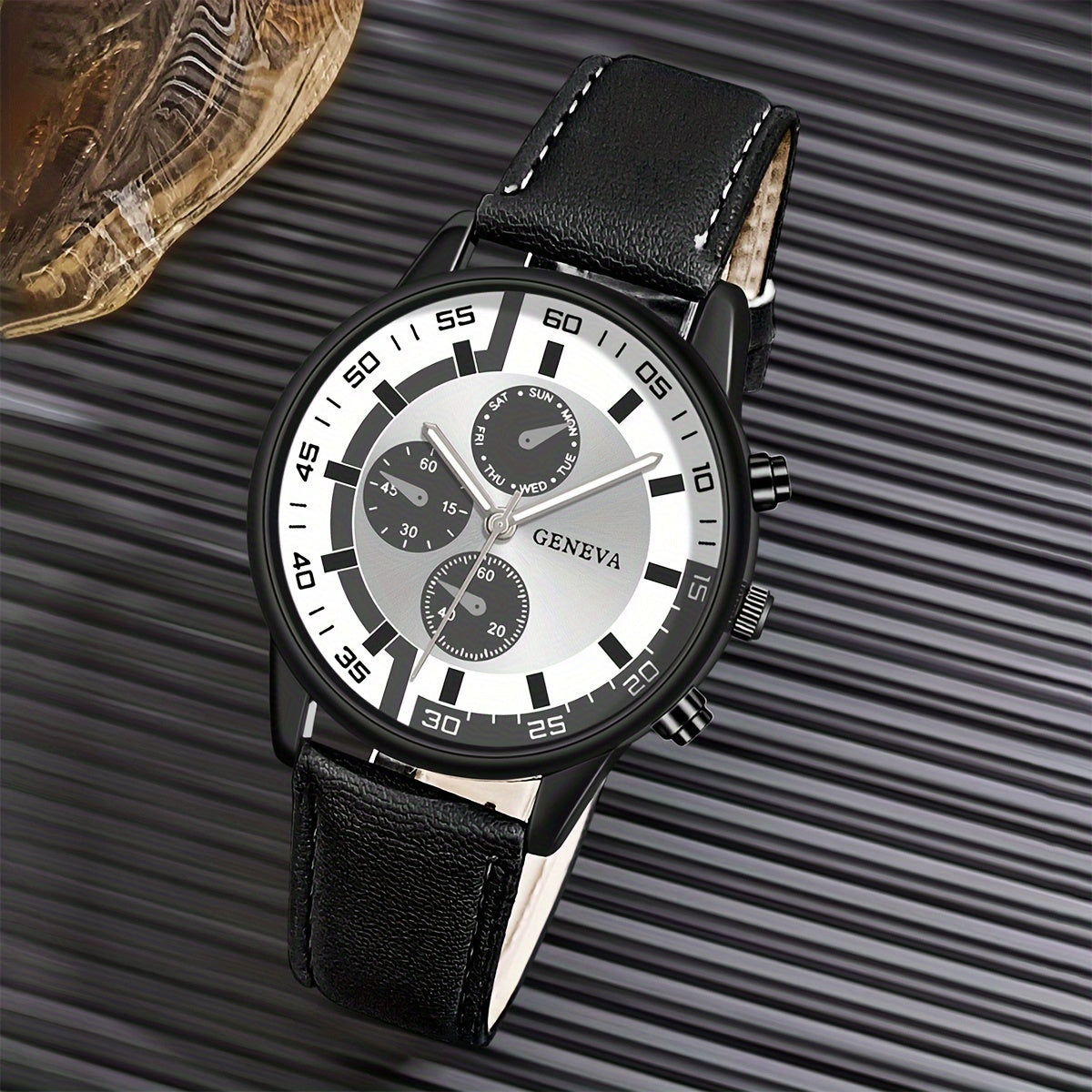 Men's Watch Business Man Wristwatch Leather Watches for Men Quartz Watches Fashion Men Clock Valentine's Day Festival Gift