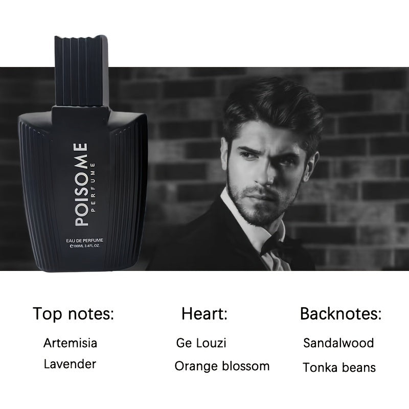 100ml Long-Lasting Eau De Parfum for Men - Refreshing Cologne Perfume with Seductive Scent, Perfect for Dating, Daily Life, and as a Father's Day Gift for Him