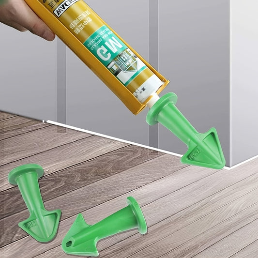 3/6pcs Premium Silicone Caulk Nozzle Applicator Kit - Easy-to-Use Scraper Tool for Floor Cleaning, Tile, Brick Joint, and Dirt Removal - Durable Epoxy Piston Accessory for Sealant and Grout Applications