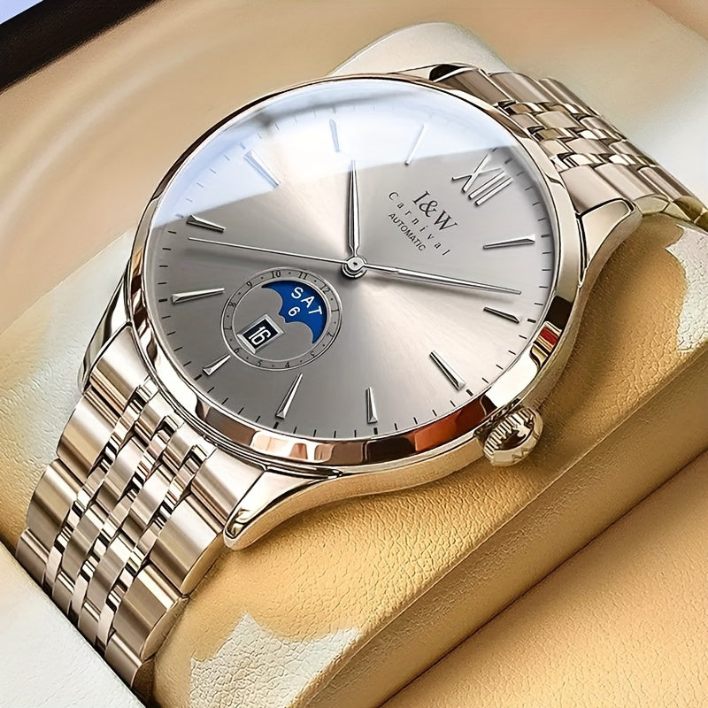 Carnival high-end brand mechanical watches for men stainless steel sapphire mirror fashion sports watches for men holiday gifts