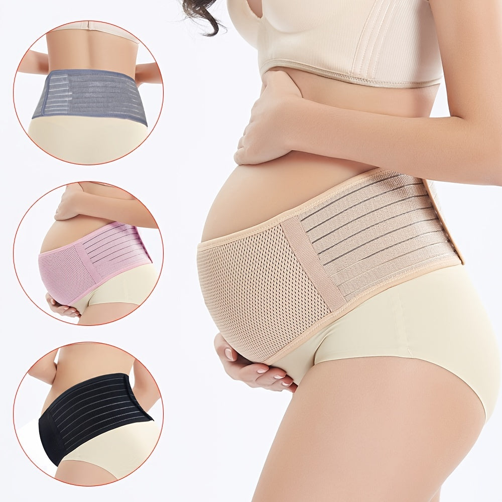 Maternity Women's Belly Band, Adjustable Pregnancy Belly Back Support Band For Abdomen, Pelvic, Waist, & Back Pain