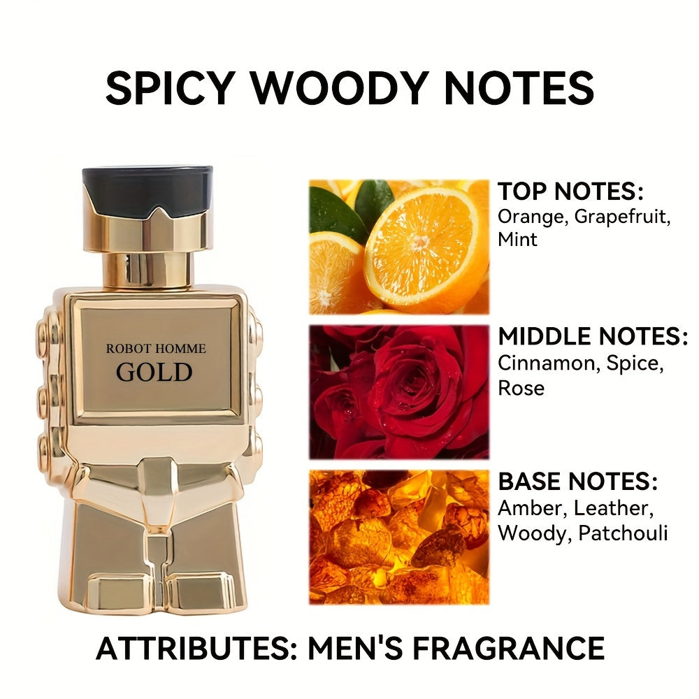 1.01oz Eau De Toilette For Men, Refreshing And Long Lasting Fragrance With Spicy Woody Notes,Perfume For Dating And Daily Life,A Perfect Gift For Him