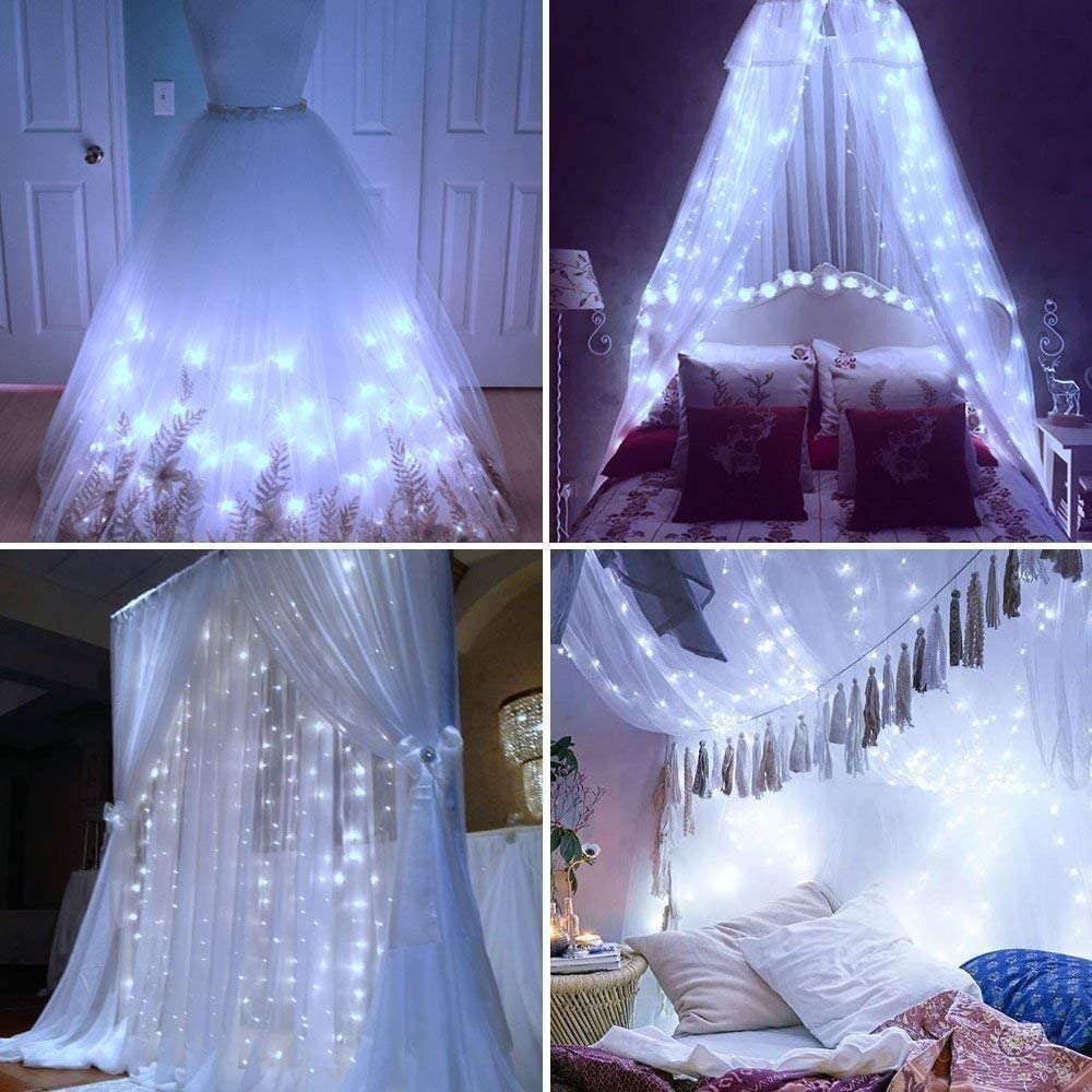 1pc Creative Fairy String Lights - 1m10/2m20/3m30/5m50/10m100LED, Multi-Scene Decorations for Bedroom, Party, Wedding, Outdoor Camping, Hiking, Christmas, Halloween, Gifts for Mom, Mother's Day, Ramadan, Valentine's Day
