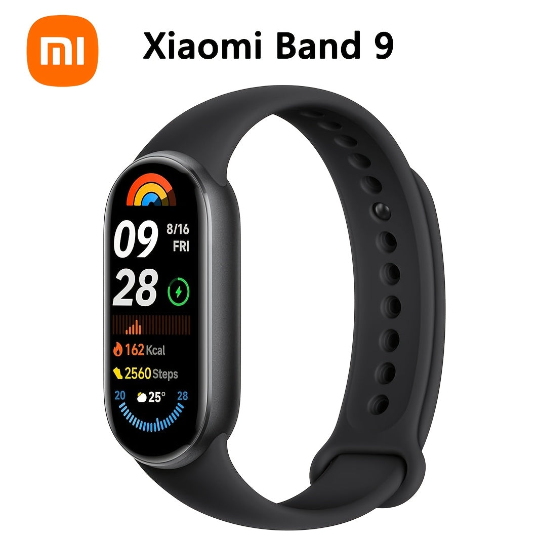 Xiaomi Smart Band 9 1.62inch AMOLED Display, Fitness Tracker, 233 MAh Battery, Up To 21 Days Of Battery Life, BT Wireless 5.4, 150+ SPorts Modes, All-Day Health And Fitness Monitoring, Smart Watch Fashion Watches For Men & Wo