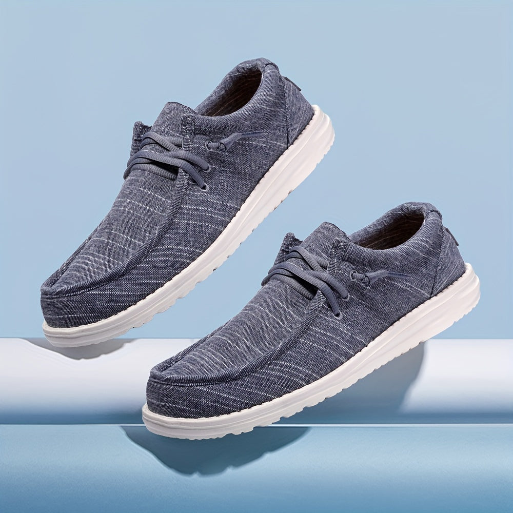 Mens Denim Loafers - Ultra-Breathable, Super Casual Slip-On Shoes for Walking, Comfortable Sneakers for Daily Wear and Outdoor Activities