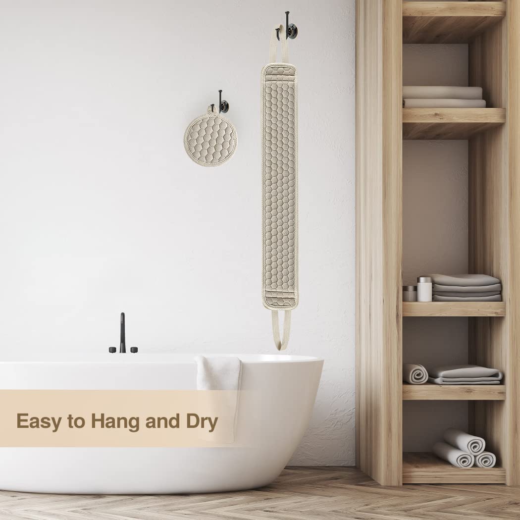 [Back Scrubber] Deep Cleansing Back Scrubber for Men and Women - Exfoliates and Relaxes Your Body in the Shower or Bath