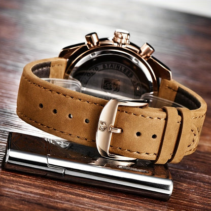 BENYAR Watches For Men Analog Quartz Chronograph Luminous Big Face Mens Watches Business Work Sport Casual Fashion Designer Dress Men'S Wrist Watches Elegant Gift For Men