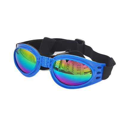 Stylish UV Protection Dog Shades - Adjustable Head Strap, Scratch-Resistant Lenses, Safe and Fashionable Eye Care for Pets - Ideal for Outdoor Activities and Travel