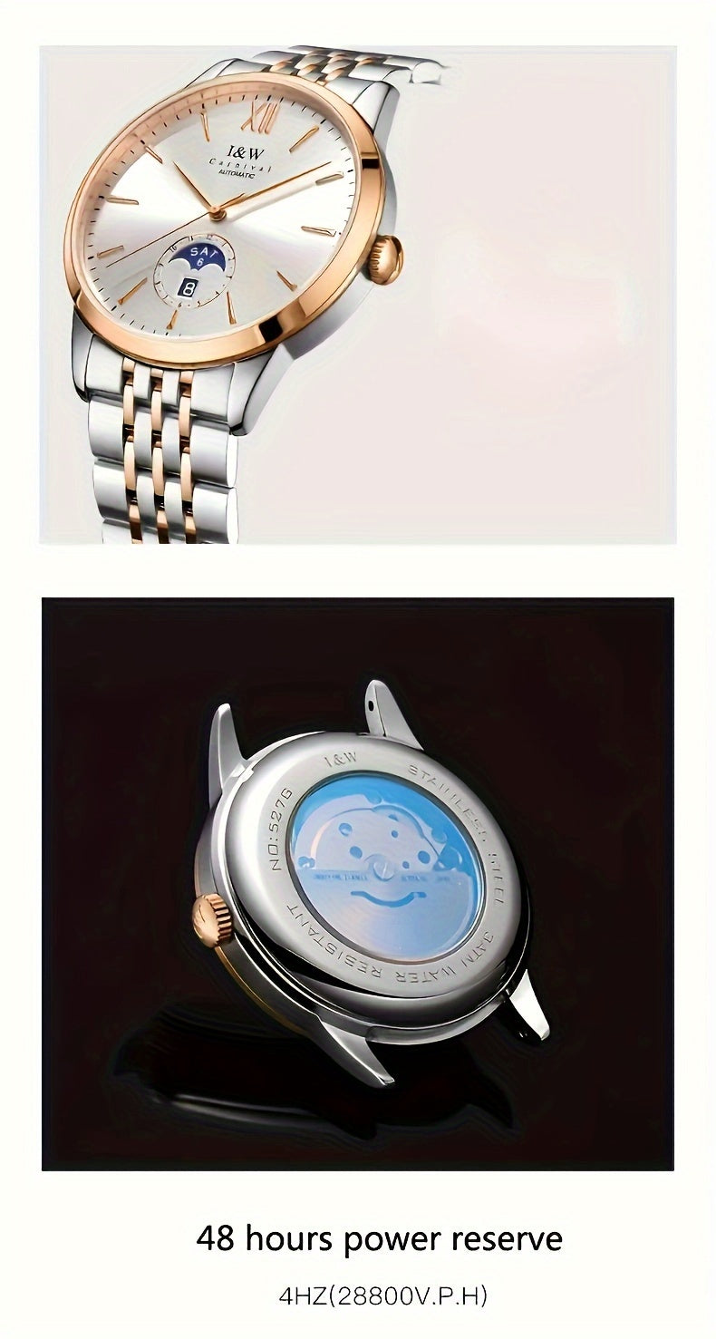 Carnival high-end brand mechanical watches for men stainless steel sapphire mirror fashion sports watches for men holiday gifts