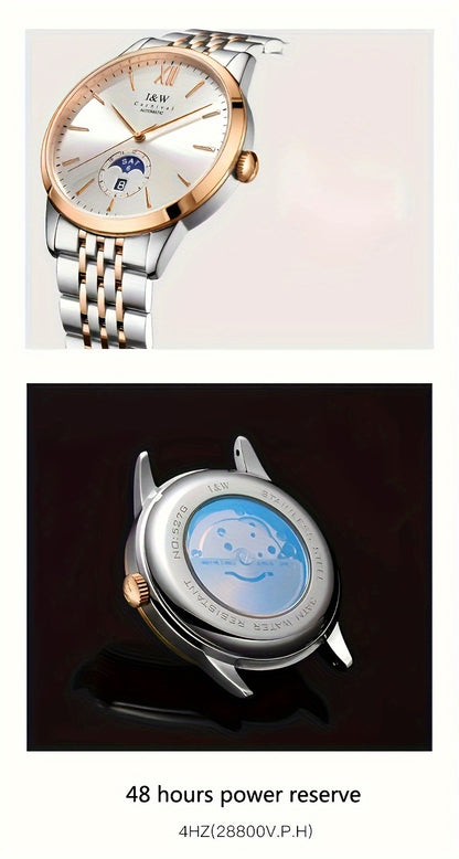 Carnival high-end brand mechanical watches for men stainless steel sapphire mirror fashion sports watches for men holiday gifts