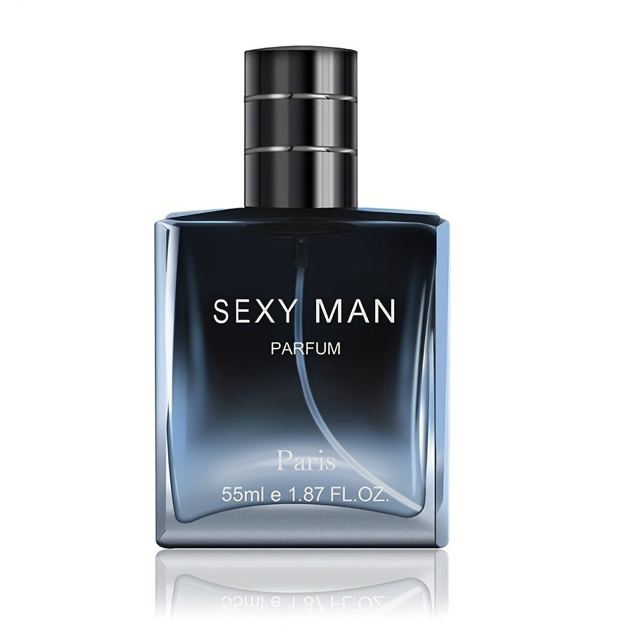 55ml Long-Lasting Eau De Parfum for Men - Refreshing Cologne Perfume with Seductive Scent, Perfect for Dating, Daily Life, and as a Thoughtful Christmas or Father's Day Gift for Him