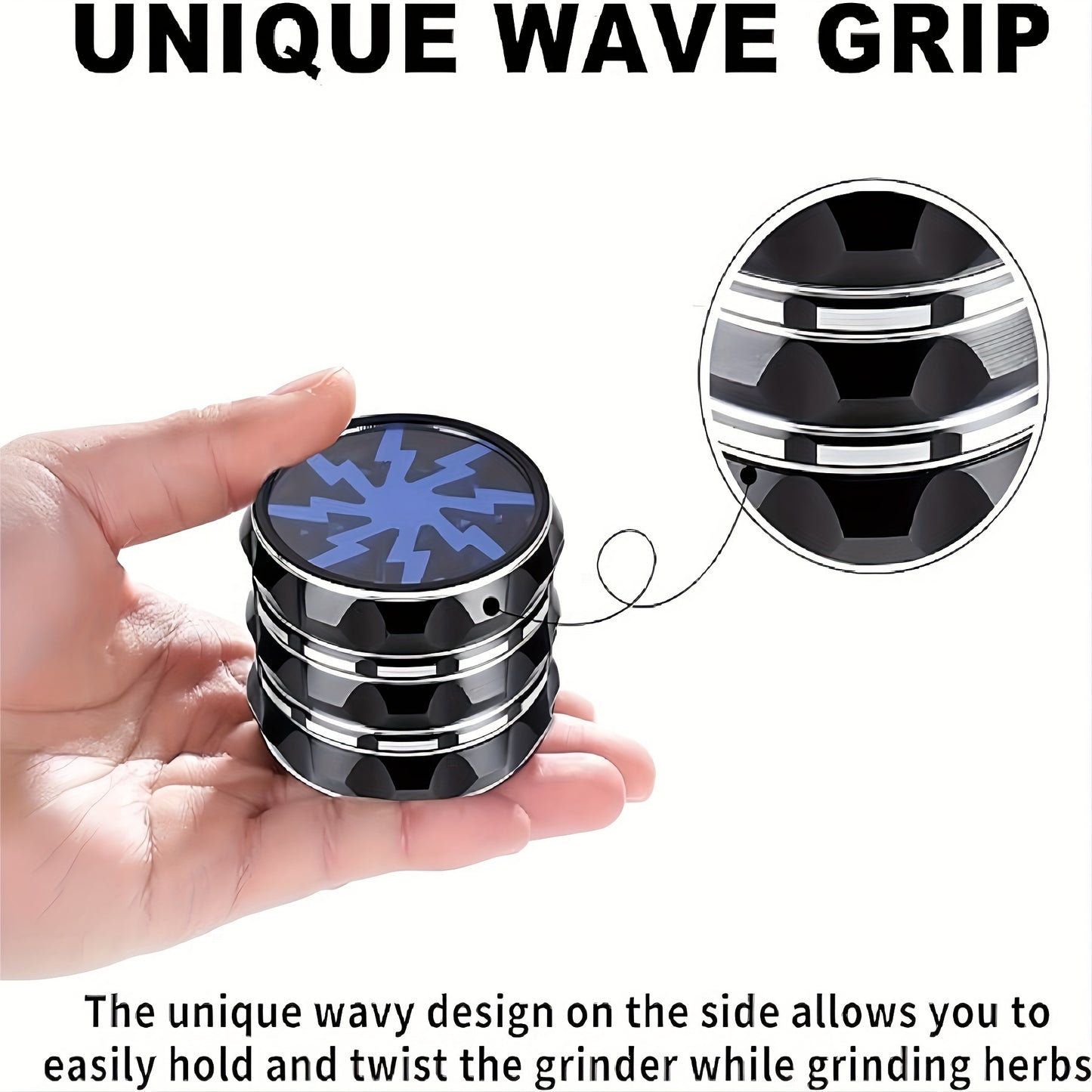 [1pc Diamond Tobacco Grinder] 1pc Multisided Diamond-shaped Tobacco Grinder, Lightweight Tobacco Grinder, Diamond-shaped Tobacco Grinding Machine 2.5 Inches