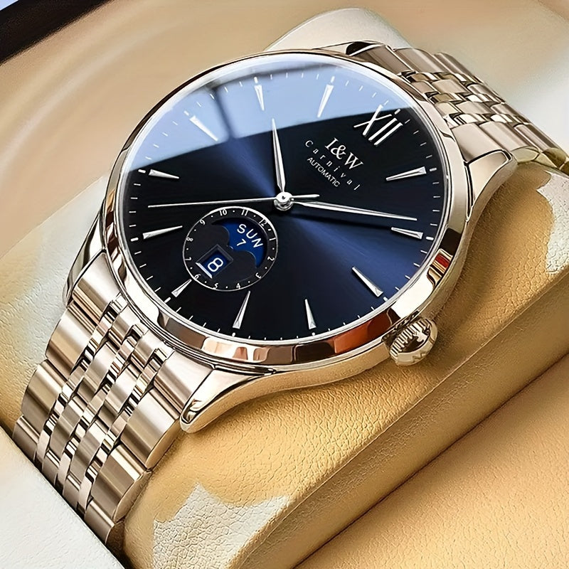 Carnival high-end brand mechanical watches for men stainless steel sapphire mirror fashion sports watches for men holiday gifts