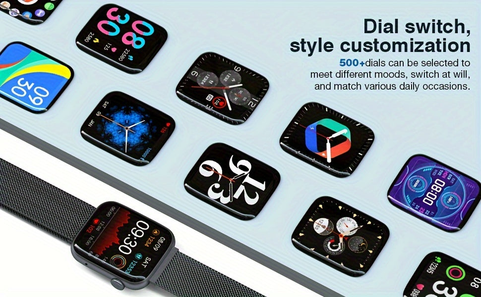 EarlySincere Smart Watches For Men WomenAnswer/Make Call, 1.9'' HD Full Touch Screen Fitness Tracker, Sleep Monitor, Fitness Watch For Android/ IOS