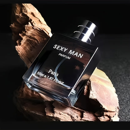 55ml Woody Notes Eau De Parfum - Refreshing Cologne Perfume for Men, Perfect for Dating and Daily Life, Long-Lasting Fragrance, Ideal Gift for Him, Seductive Scent for Confidence Boost