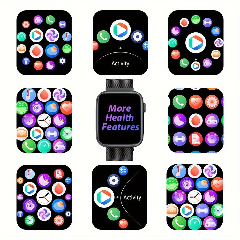 EarlySincere Smart Watches For Men WomenAnswer/Make Call, 1.9'' HD Full Touch Screen Fitness Tracker, Sleep Monitor, Fitness Watch For Android/ IOS