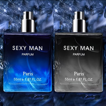 55ml Long-Lasting Eau De Parfum for Men - Refreshing Cologne Perfume with Seductive Scent, Perfect for Dating, Daily Life, and as a Thoughtful Christmas or Father's Day Gift for Him