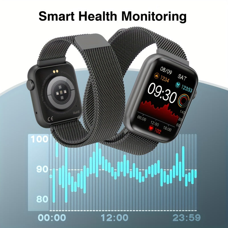 EarlySincere Smart Watches For Men WomenAnswer/Make Call, 1.9'' HD Full Touch Screen Fitness Tracker, Sleep Monitor, Fitness Watch For Android/ IOS