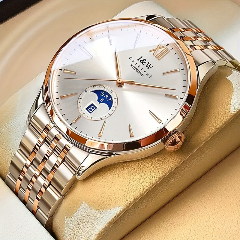 Carnival high-end brand mechanical watches for men stainless steel sapphire mirror fashion sports watches for men holiday gifts