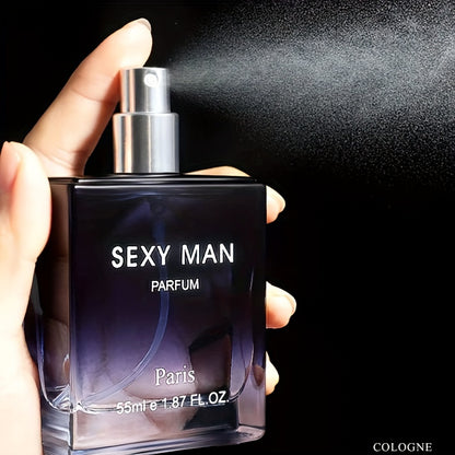 55ml Woody Notes Eau De Parfum - Refreshing Cologne Perfume for Men, Perfect for Dating and Daily Life, Long-Lasting Fragrance, Ideal Gift for Him, Seductive Scent for Confidence Boost