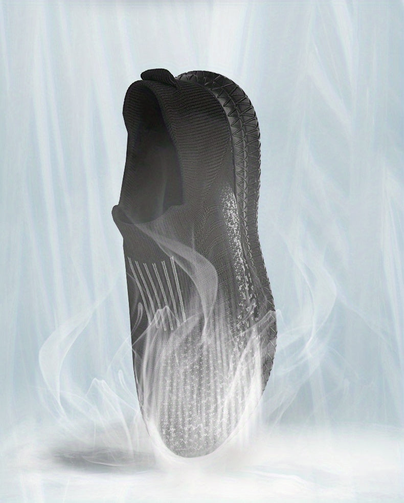 [Lightweight Breathable Running Shoes] Men's Slip On Breathable Lightweight Running Shoes, Outdoor Casual Walking Shoes Men's Sneakers