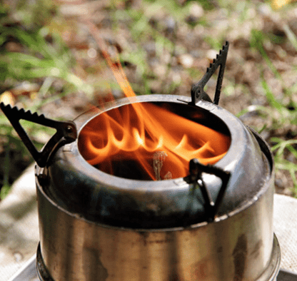 Portable Outdoor Camping Stove: Mini, Stainless Steel, Wood Burning - Perfect for Your Next Adventure!