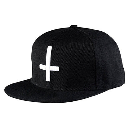 Casual Fashion Creative Black Adjustable Hip Hop Cross Men's Baseball Cap