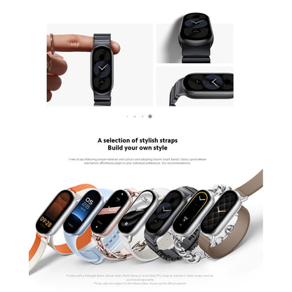 Xiaomi Smart Band 9 1.62inch AMOLED Display, Fitness Tracker, 233 MAh Battery, Up To 21 Days Of Battery Life, BT Wireless 5.4, 150+ SPorts Modes, All-Day Health And Fitness Monitoring, Smart Watch Fashion Watches For Men & Wo