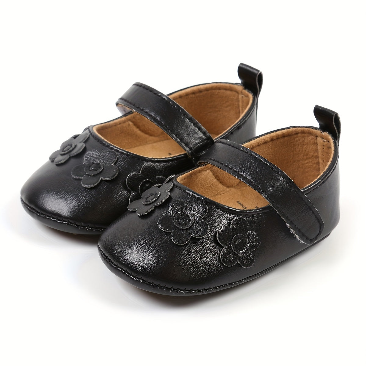 Baby Girls Mary Jane Flats With Bowknot Non Slip Soft Sole Newborn Infant Toddler First Walker Crib Dress Shoes