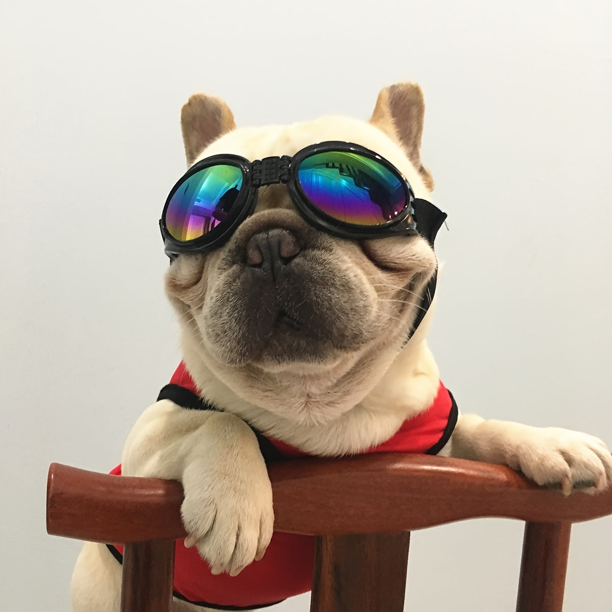 Stylish UV Protection Dog Shades - Adjustable Head Strap, Scratch-Resistant Lenses, Safe and Fashionable Eye Care for Pets - Ideal for Outdoor Activities and Travel