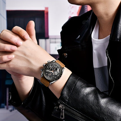 BENYAR Watches For Men Analog Quartz Chronograph Luminous Big Face Mens Watches Business Work Sport Casual Fashion Designer Dress Men'S Wrist Watches Elegant Gift For Men