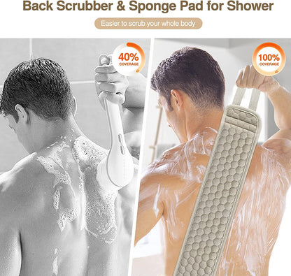 [Back Scrubber] Deep Cleansing Back Scrubber for Men and Women - Exfoliates and Relaxes Your Body in the Shower or Bath