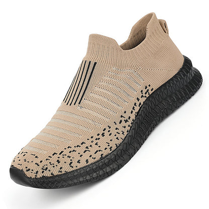 [Lightweight Breathable Running Shoes] Men's Slip On Breathable Lightweight Running Shoes, Outdoor Casual Walking Shoes Men's Sneakers