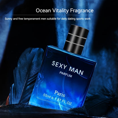 55ml Long-Lasting Eau De Parfum for Men - Refreshing Cologne Perfume with Seductive Scent, Perfect for Dating, Daily Life, and as a Thoughtful Christmas or Father's Day Gift for Him