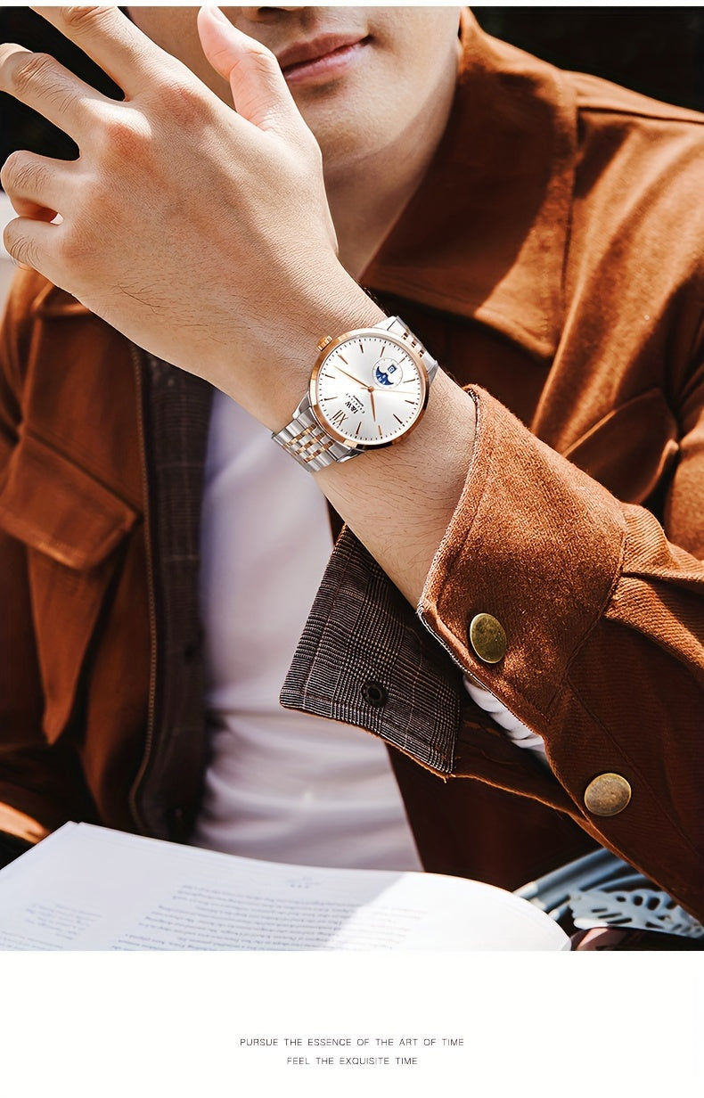 Carnival high-end brand mechanical watches for men stainless steel sapphire mirror fashion sports watches for men holiday gifts