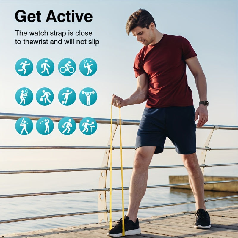 EarlySincere Smart Watches For Men WomenAnswer/Make Call, 1.9'' HD Full Touch Screen Fitness Tracker, Sleep Monitor, Fitness Watch For Android/ IOS