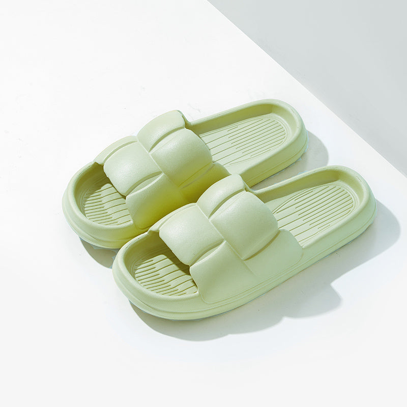 Soft & Silent EVA Slippers: Quick-Drying, Anti-Skid, Stylish Striped Design for Indoor/Outdoor Comfort