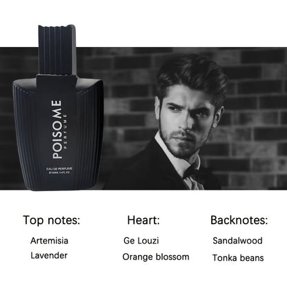 100ml Long-Lasting Eau De Parfum for Men - Refreshing Cologne Perfume with Seductive Scent, Perfect for Dating, Daily Life, and as a Father's Day Gift for Him