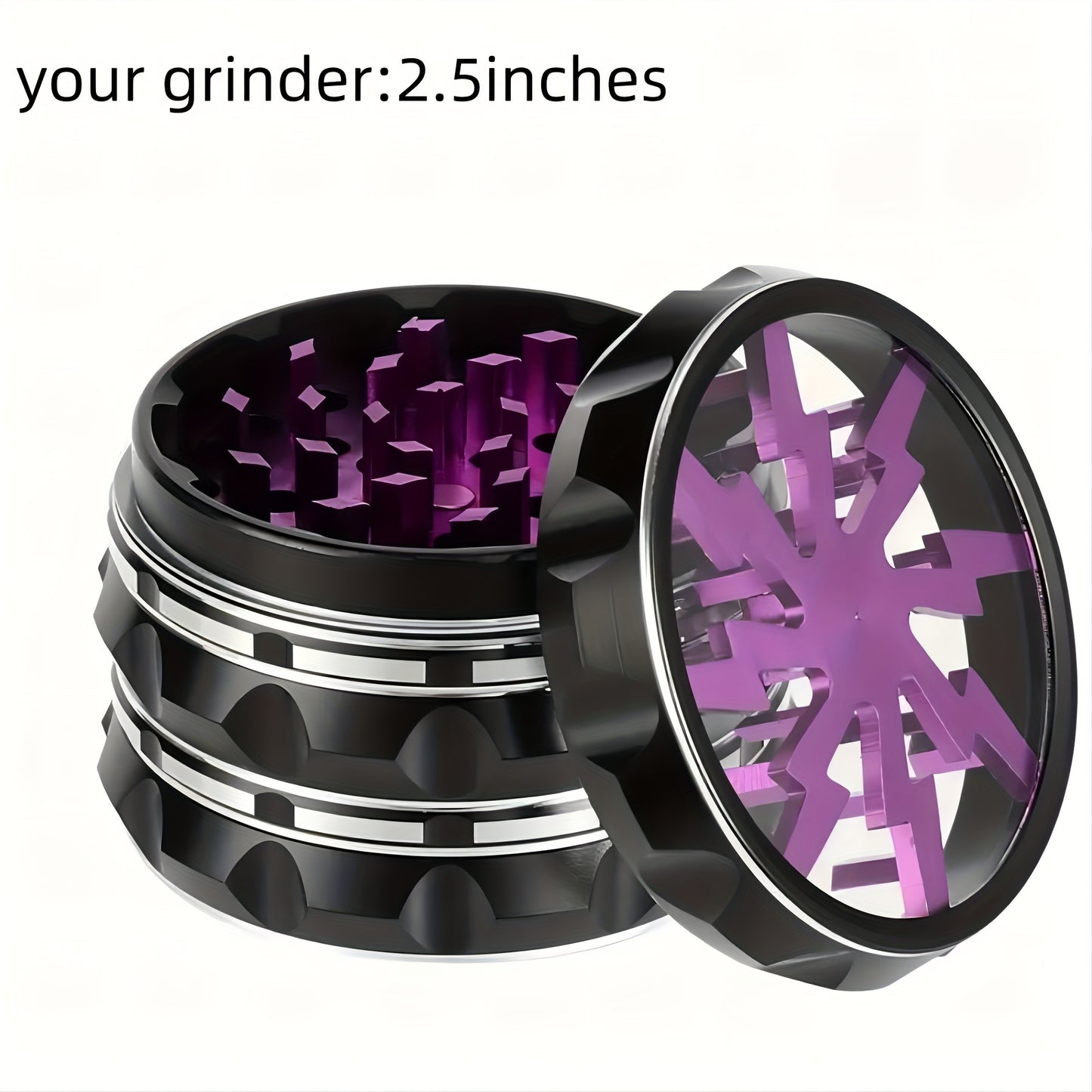 [1pc Diamond Tobacco Grinder] 1pc Multisided Diamond-shaped Tobacco Grinder, Lightweight Tobacco Grinder, Diamond-shaped Tobacco Grinding Machine 2.5 Inches