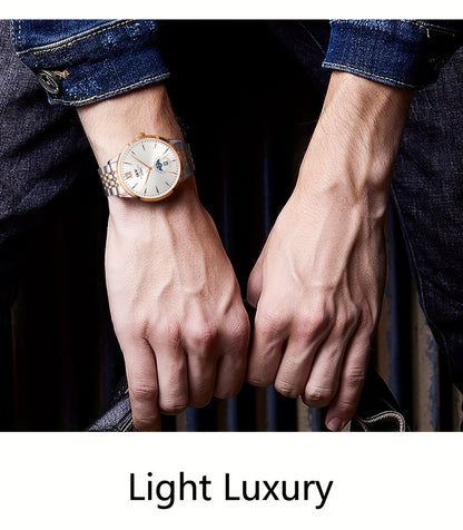 Carnival high-end brand mechanical watches for men stainless steel sapphire mirror fashion sports watches for men holiday gifts